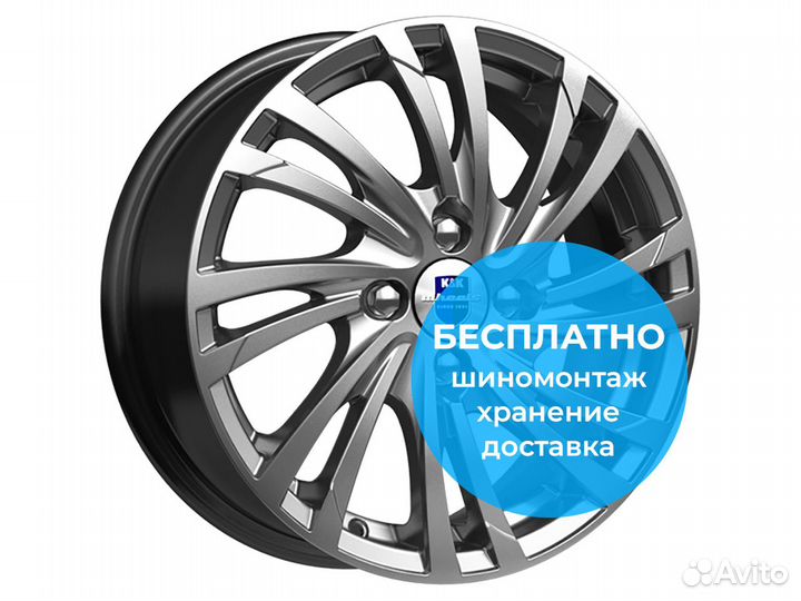 R15 4x100 6J ET45 D67,1 К&К Мейола (кс643) Дарк пл