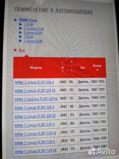 BMW 3 E30 5 E28 2.4D 2.4TD Помпа водяная