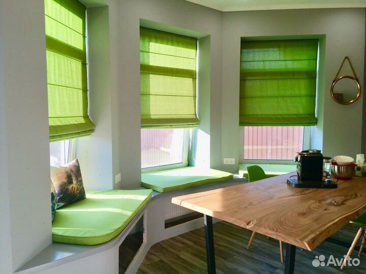 Римские шторы с установкой 