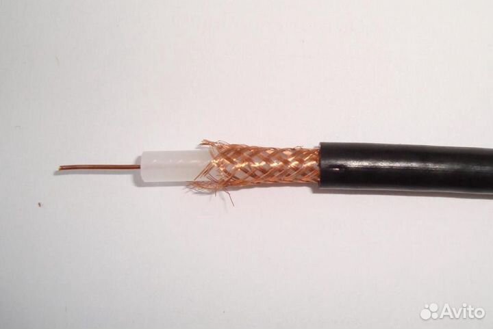 Провод коаксиальный медная жила 172 метра СССР