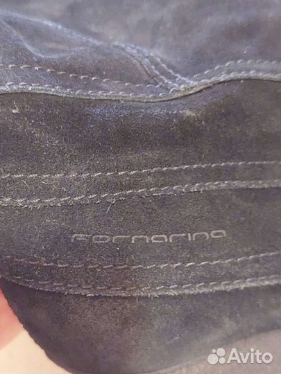 Сапоги fornarina натуральная замша