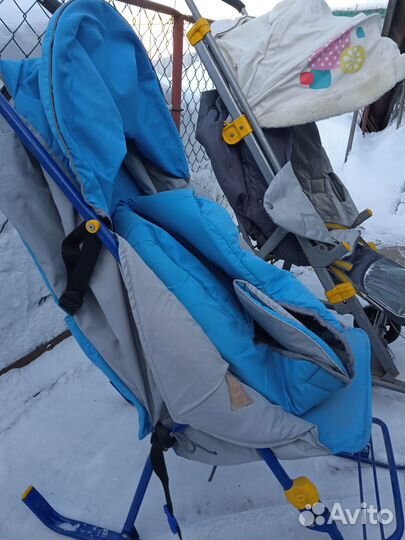 Детские санки коляска