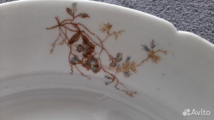 Блюдо фарфоровое. братья корниловы. конец 19 в