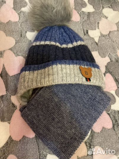 Комплект шапка и шарф