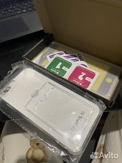 Чехол, защитное стекло iPhone 7/8 pluse