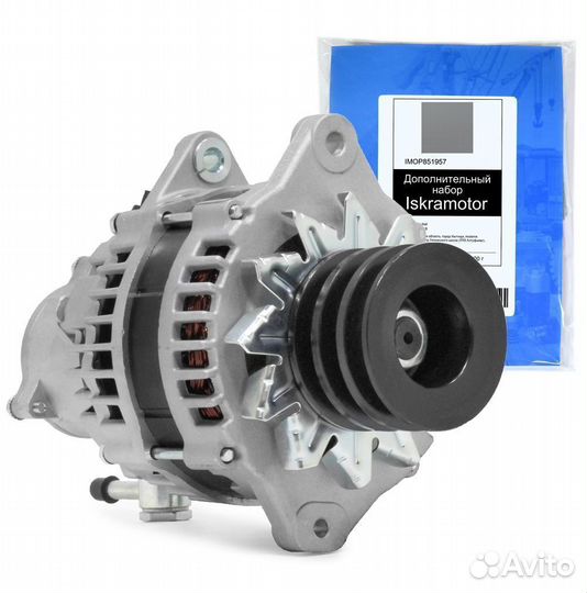 Генератор isuzu 4HF1, 4HE1, bogdan, паз, 24V, 80Am