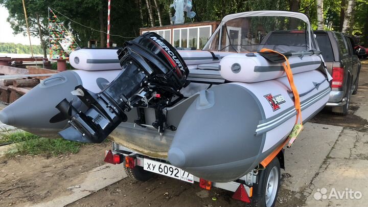 Лодка X-river Grace Wind 420 Нднд+мотор+прицеп