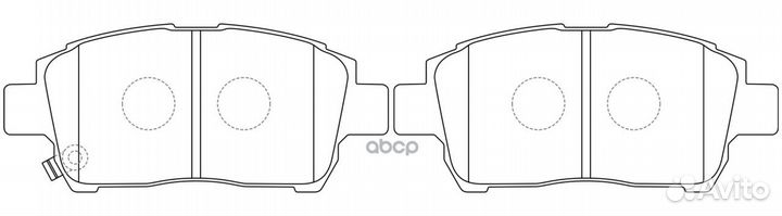 Колодки тормозные передние (toyota