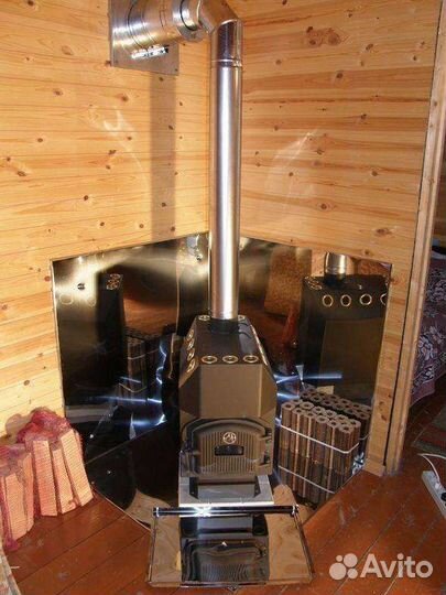 Печь отопительная дровяная Студент до 150 куб. м