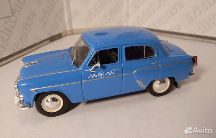 Москвич 407 такси синий цвет Деагостини