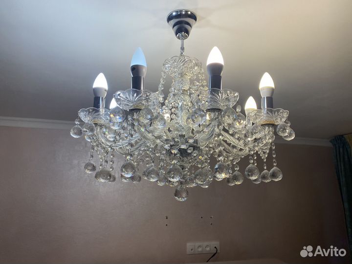 Люстра хрустальная богемия чехия