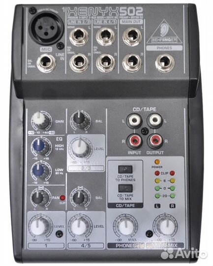 Микшерный пульт Behringer-502 компакт Pro микшер