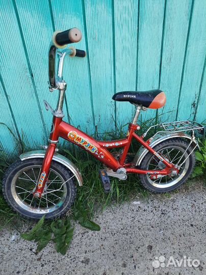 Детский велосипед 12 дюймов с дополнит. колесами