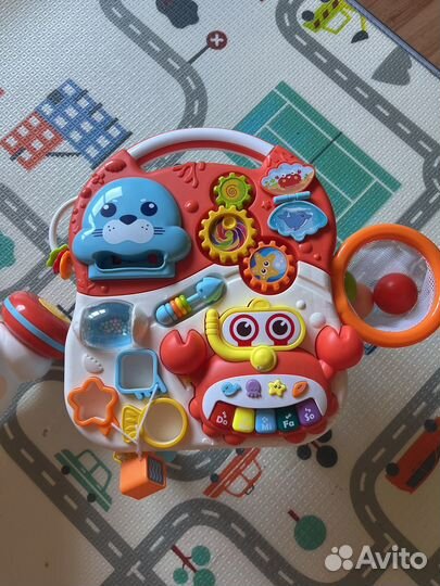 Развивающий центр ходунки-каталка, столик