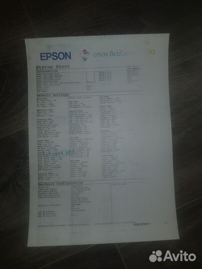 Цветной лазерный принтер epson