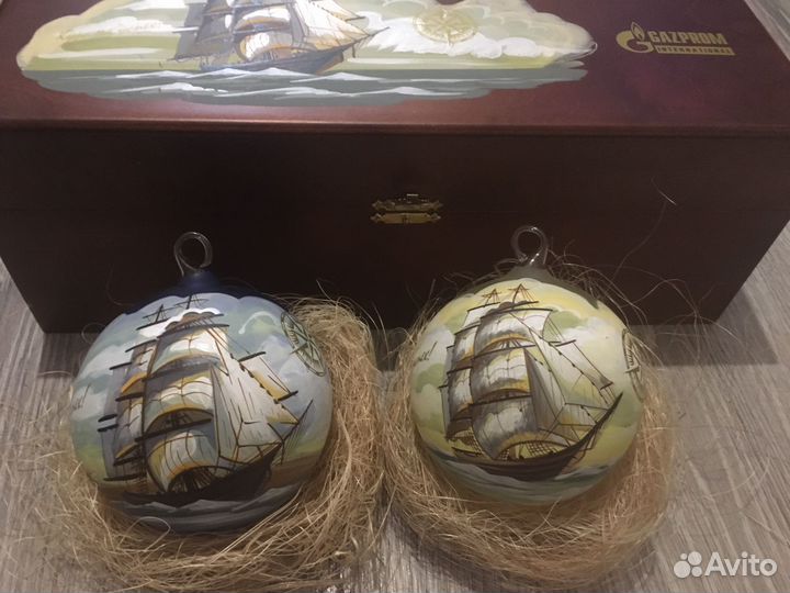 Шары подарочные новогодние гаспром