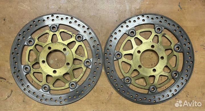 Kawasaki zx6r/zx636 98-02г тормозные диски