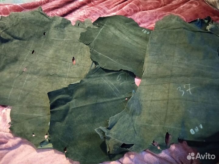Натуральная кожа СССР куски пластины