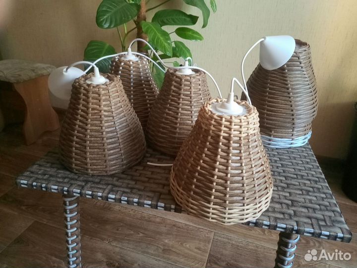 Кашпо из ротанга