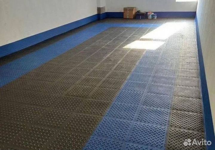 Модульная плитка пвх для гаража