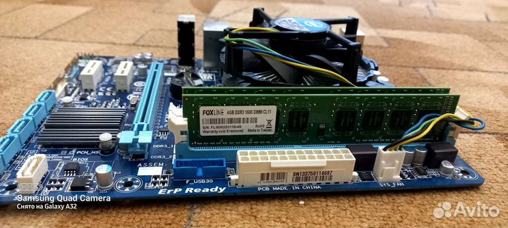 Материнская плата с процессором кулерi53470 8 gb