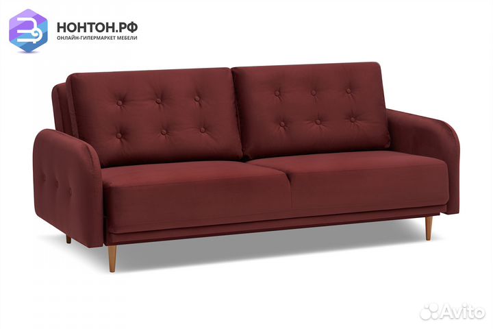 Диван книжка Париж бордовый