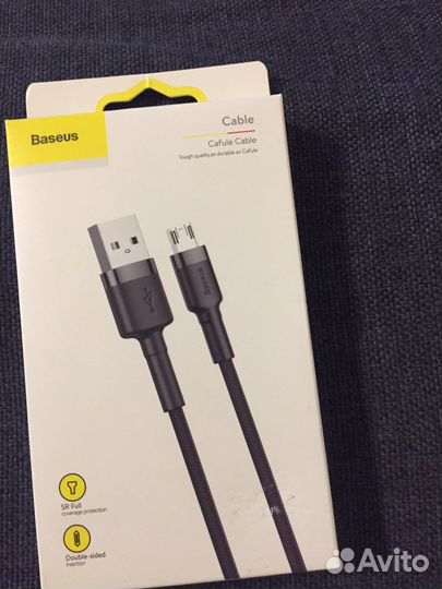 Кабель USB-Micro USB Baseus Cafule 2,4A 1м