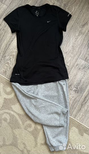 Бриджи reebok, футболка nike