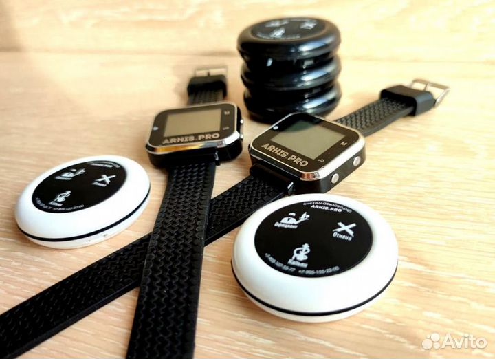 Кнопка вызова персонала, официанта, часы-пейджер