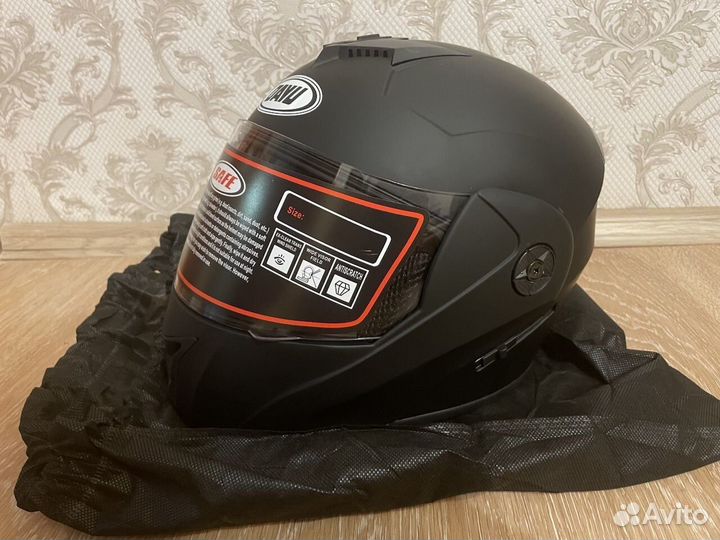 Мотошлем модуляр с комплектом