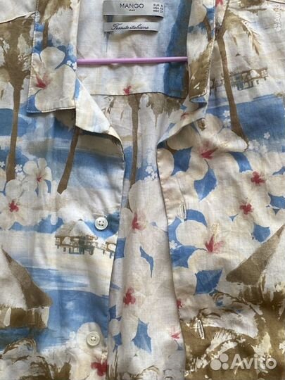 Гавайская рабашка мужская Mango