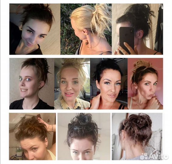 Шиньон-резинка из искусственных волос