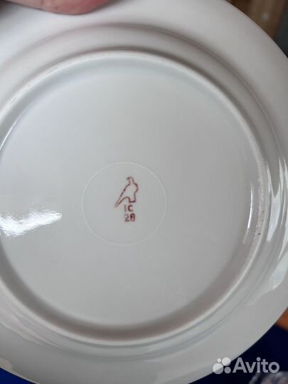 Тарелка Дулево винтаж. Петушок в школе