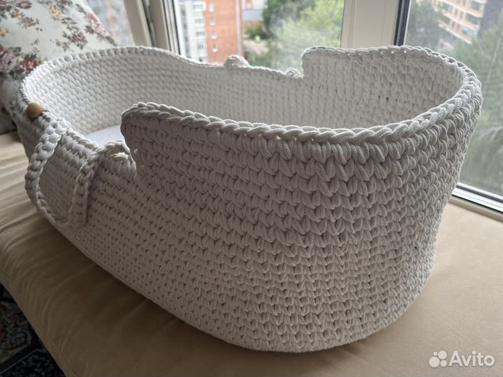 Люлька плетеная корзинка для малыша