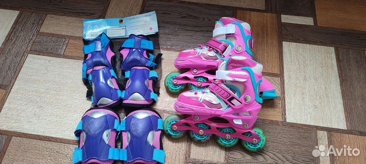 Роликовые коньки детские раздвижные