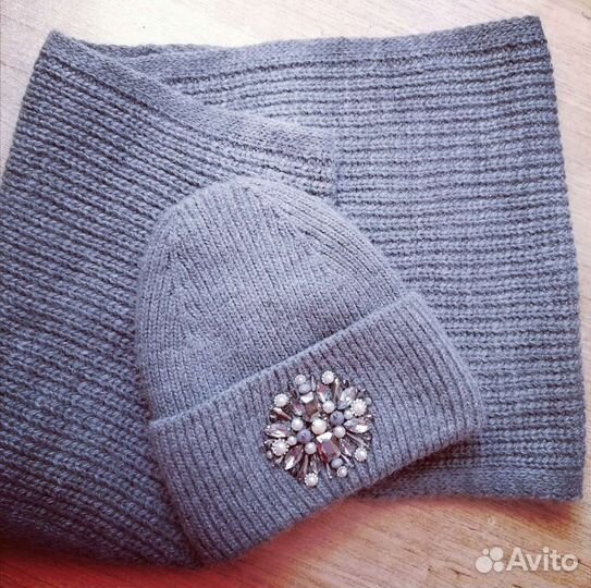 Шапка и снуд зимние