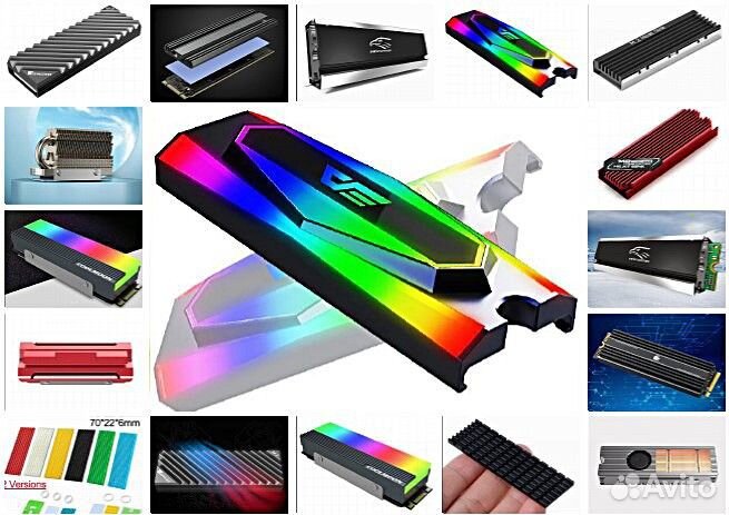 Радиатор охлаждения M.2 SSD в ассортименте