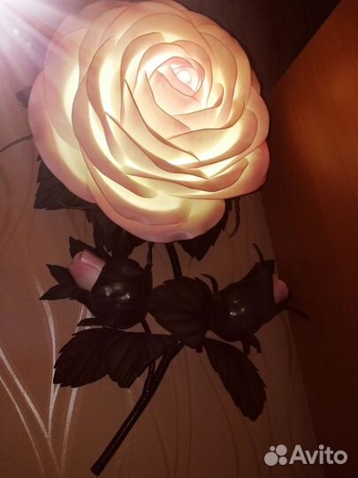 Бра роза из изолона ночник светильник настенный