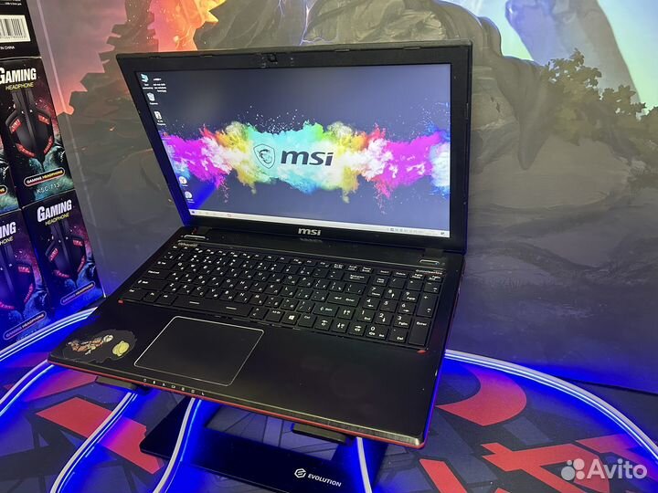 Игровой ноутбук MSI i7 GTX 16озу 4gb видео SSD