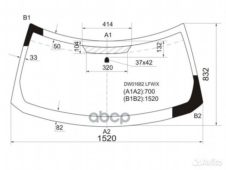 Стекло лобовое в клей jeep patriot 4D utility 2
