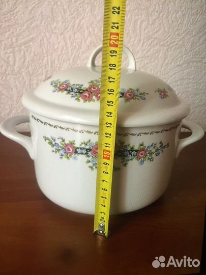 Кастрюля форфоровая Германия 1950е годы