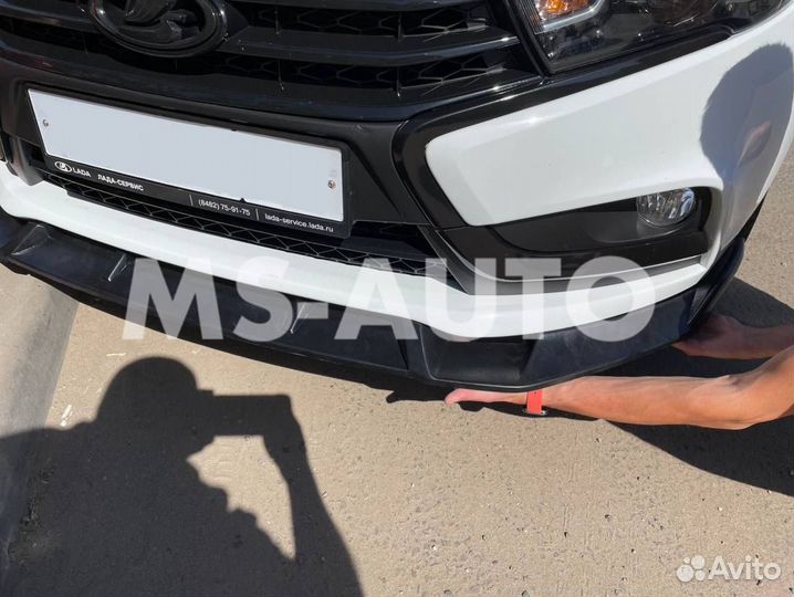 Губа на бампер веста тюнинг