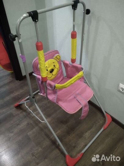 Прогулочная коляска + качель