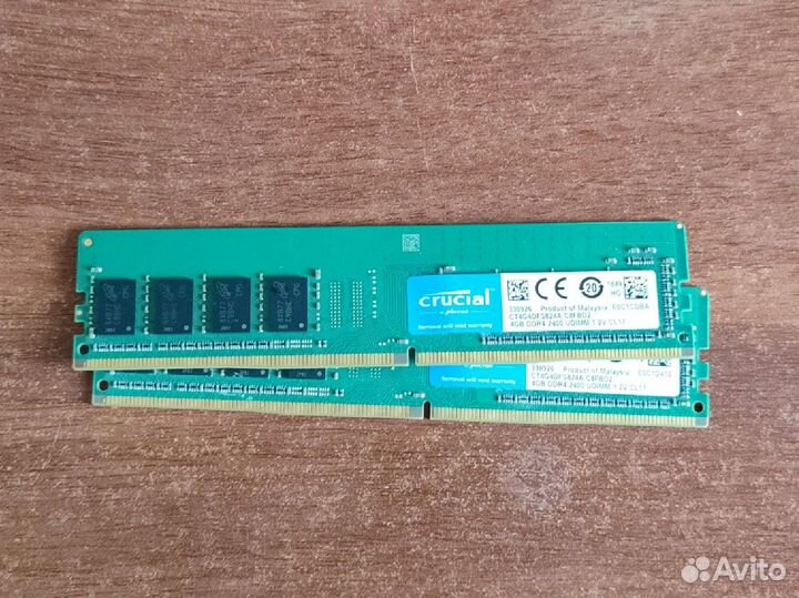 Оперативная память ddr4 8gb crucial 2400