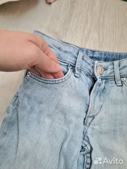 Джинсы hm с котиками 104