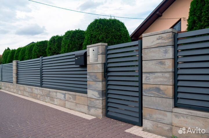 Блок заборный