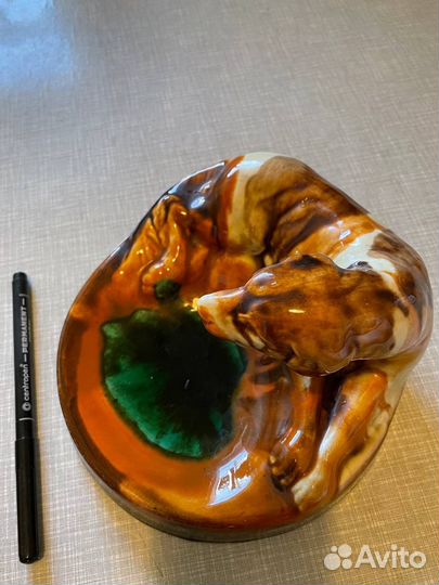 Пепельница советская в форме собаки СССР