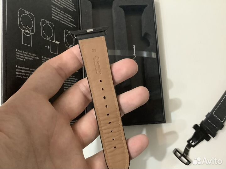 Кожаный ремешок для apple watch 38/40/41 mm