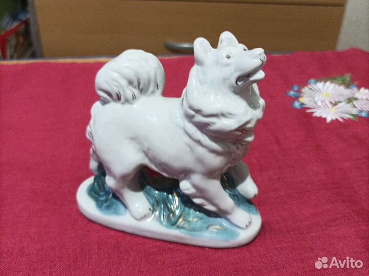 Лайка фигурка гжель 1950 год