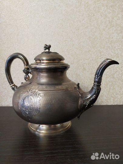 Чайник, серебро, Франция, вторая пол.19 века